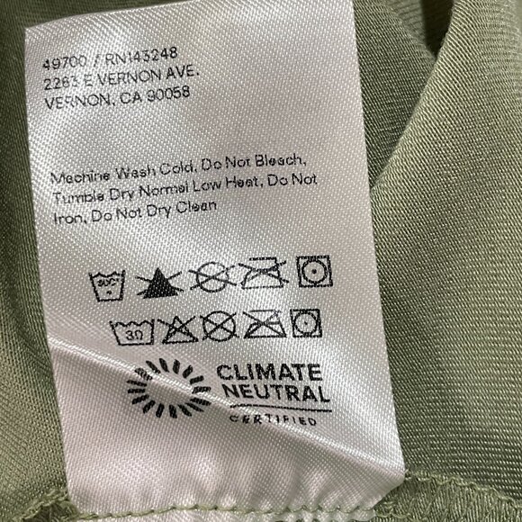 NWT REFORMATION "Sianna" Asymmetrical Sleeveless One Shoulder Tank Top Sage XL - Picture 5 of 5